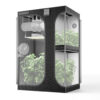 CLOUDLAB 743D, 2-IN-1 ADVANCE GROW TENT 4X3, THICKEST 1 IN. POLES, HIGHEST DENSITY 2000D MYLAR CANVAS, 48″ X 36″ X 72″ AC Infinity Tents 2